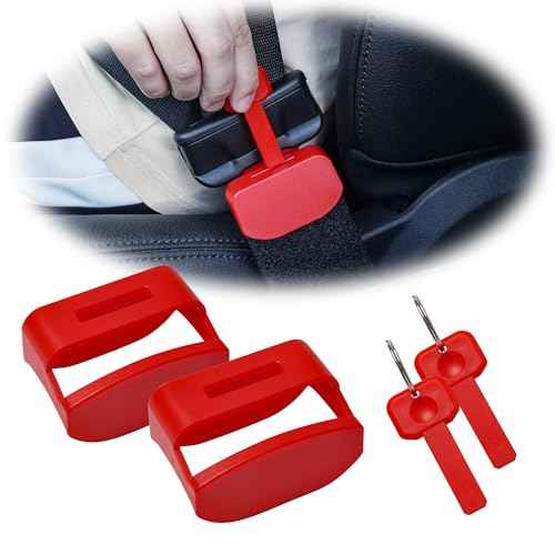 Buckle Guard - Prevents Children from Unbuckling While Driving; Includes 2 Keys (2-Pack)