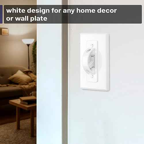 Bates- Light Switch Guard Cover, 6 Pack, White, Toggle Switch Cover, Light Switch Blocker, Light Switch Cover Child Proof Light Switch Cover Guard, Lightswitch Cover, Toggle Switch Guard