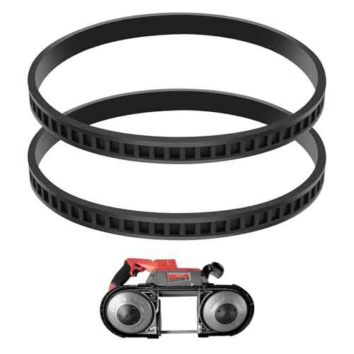 45-69-0010 Blade Pulley Tires Replacement Compatible with Milwaukee Bandsaw Part Deep Cutting Blades 6230 6232-6 6225 AO2807 6238N 6238-20 2729-20 Portaband Saw Belt, 2 Pack