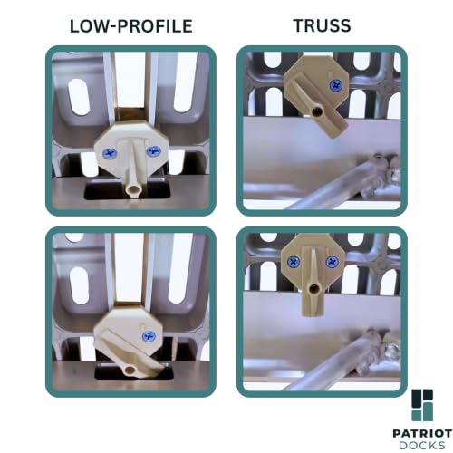 Patriot Docks Poly Deck Lockers 4-Pack - Secure Poly Panel Fasteners