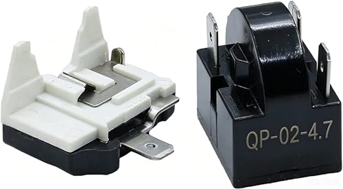 QP-02-4.7 3Pin Refrigerator Start Relay Kit with 1/2HP Overload Protector