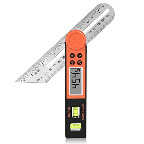 Rainyb Digital Angle Finder & T-Bevel Gauge 0-360° Protractor Tool, 1x Variation