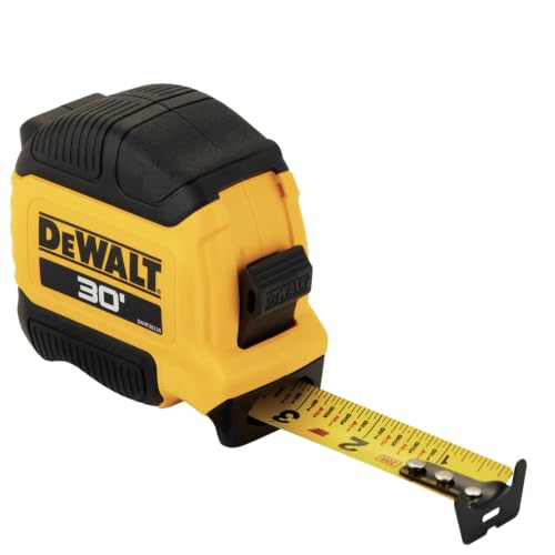 DEWALT Atomic Compact Series Tape Measure 30 ft / 9.1 m with Fractional Blade