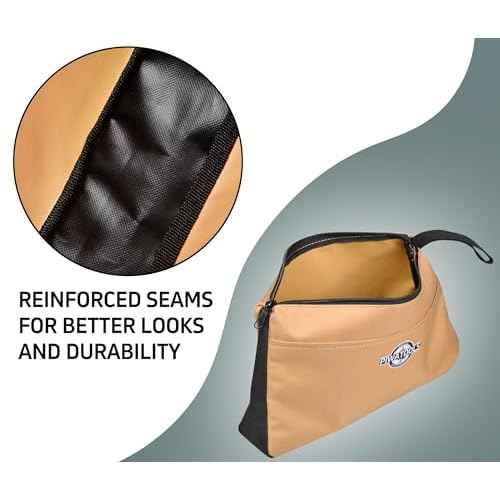 Stand-Up Tool Pouch Bag with Zipper, Small Tool Pouches Bag Reinforced Bottoms, Water Resistant Fabric, Multi-Size 3-Pack£¨10/12/14-Inch£©
