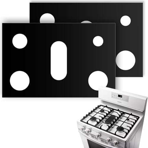 Samsung Gas Stove Burner Covers 2-Pack - Non-Stick, Reusable, 24.4 x 16.3 in