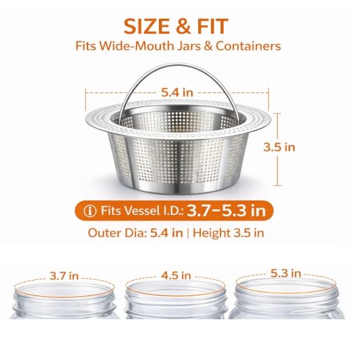 Pulp Strainer for Nama J2 Cold Press Juicer - 304 Stainless Finishing Filter, Hand-Wash