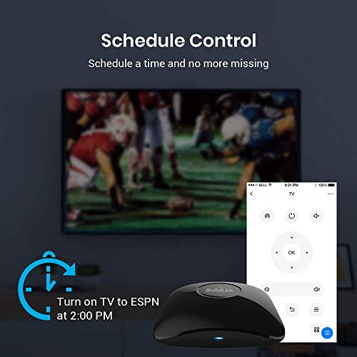 BroadLink RM4 pro Smart Remote and Sensor Cable Set RM4 pro S (2.4 GHz Wi-Fi Only), Universal IR RF Remote Control Hub with Temperature Humidity Monitor USB Cable, Works with Alexa & IFTTT