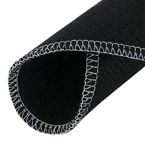 YaeTek 39'' x 39'' 1/8" (3mm) Thickness 3' x 3' feet High Temp Welding Blanket, Pre-oxygenated Carbon Fiber Material, Black Fire Retardant Protective Blanket