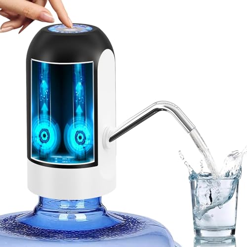 Myvision 5 Gallon Water Dispenser Pump Black Portable USB Rechargeable