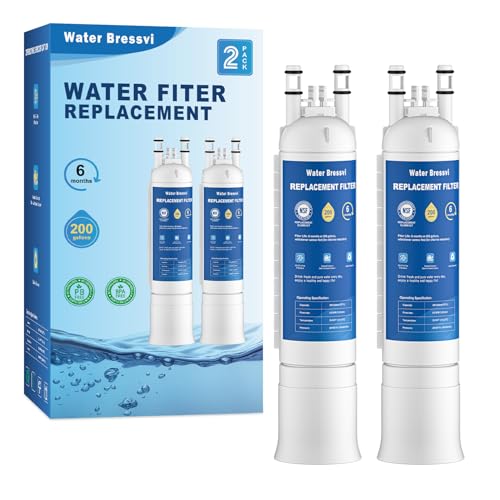 Water Bressvi 2-Pack Water Filter Replacement for Frigidaire & PurePour, NSF Certified