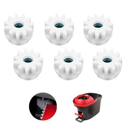 6 Pcs Spin Mop Cleaning Gears Parts, Replacement Gears for OCedar Mop Bucket, One Way Clutch Bearing Bucket Gear Sprockets Repair for O-Cedar Easywring Bucket System