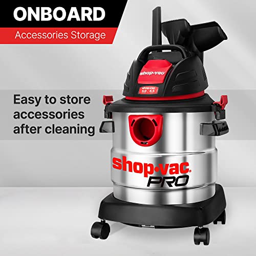 Shop-Vac 5 Gallon 4.5 Peak HP Wet/Dry Vacuum Cleaner with Accessories