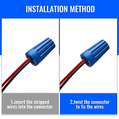 Waterproof Wire Connectors 40 pcs Landscape Splice Kit for Outdoor Wiring