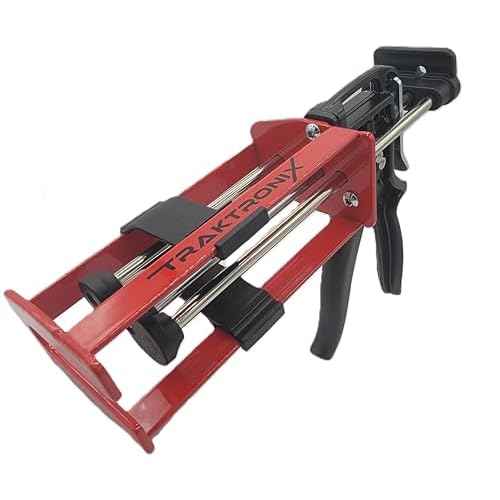 Epoxy Dual Component Manual Applicator, Caulking Double Cartridge Caulk Gun Panel Bond Adhesive Applicator for 200 ml/6.75 fl oz Mix Ratio 1:1 and 2:1 08571 08115 08116