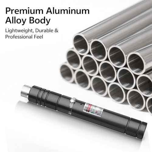 [Professional] Rechargeable Green Laser Pointer High Power Green Beam Light Long Distance Range for TV/LED/LCD Screens Tactical Flashlights Presentation Office/Classroom/Outdoors [202] (1)