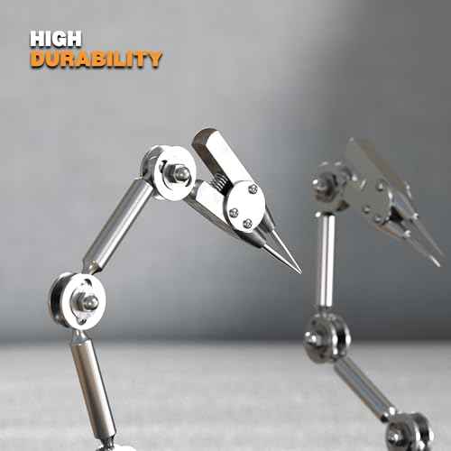 Welding Work Clip, Third Hand Soldering Tool PCB Holder for Electronics Soldering Jewelry Welding Fixture, Rotatable Angle Adjustable Helping Hands