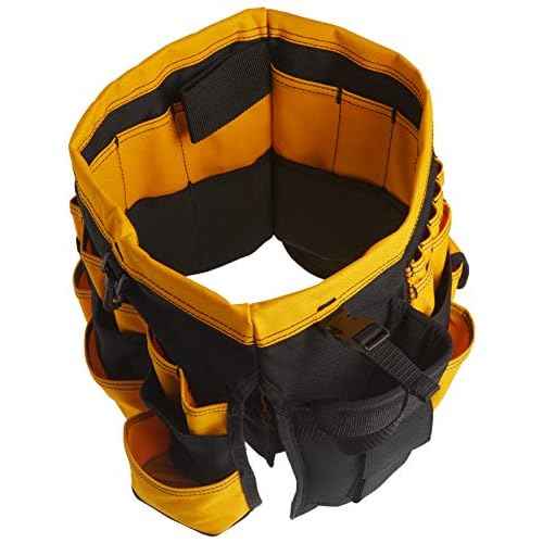Custom Leathercraft4122 In & Out Bucket, 61 Pocket, Black/Yellow