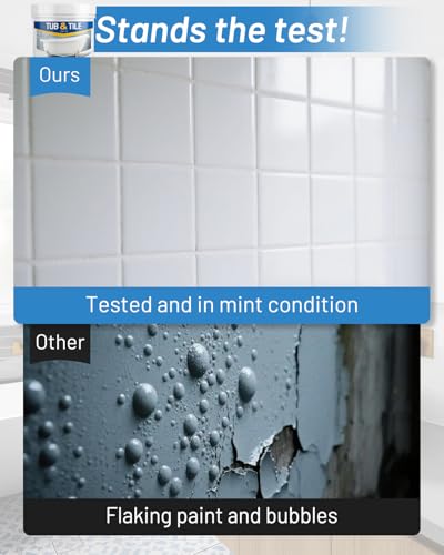 Xmntdo 17.6oz Tub and Tile Refinishing Kit - White Bathtub & Sink Paint with Tools & Hardener, Low Odor, Easy to Use, 25-30 sq.ft