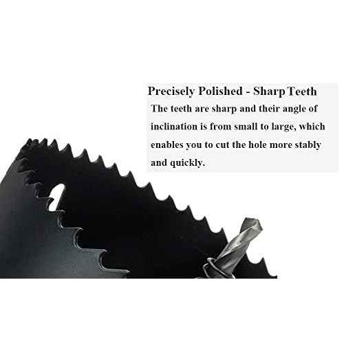 Hole Saw 3-inch Dia Hole Cutting Drill Bit for Drilling Holes in Wood, Plastic, Drywall, Thin Metal