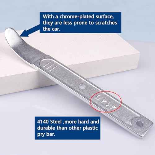 4140 Pry Tool, 1pc Pry Bar Trim Removal Tool, Pocket Pry Bar, Car Trim Removal Tool Kit, Easily Removes Trim, Paneling, Sheet Metal, Fasteners, and More (1)