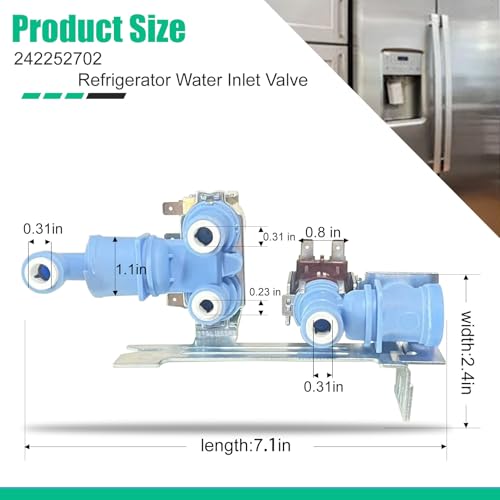 242252702 Refrigerator Water Inlet Valve for Frigidaire Kenmore – Yigiao (Variation 242252702)