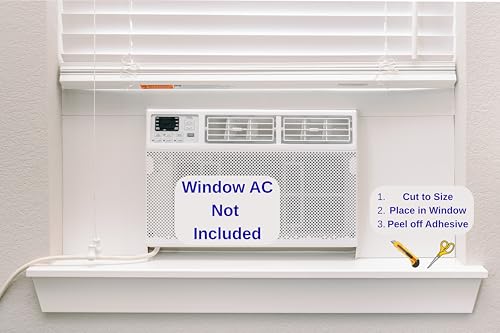 Breeze Stop Insulation Side Panels for Window AC Units, Fits Up to 36" Wide, White