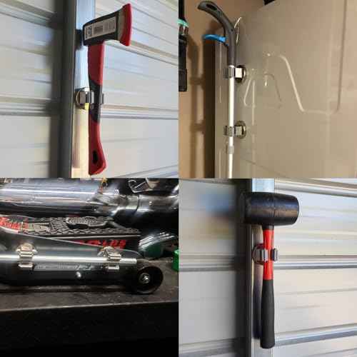 MUTUACTOR Magnetic Broom Holders,8pcs Anti-broken Heavy Duty Magnetic Clips Wall Mount,No Drilling Magnetic Hooks Broom Mop Brackets for Work Cargo Garage Laundry Van Accessories