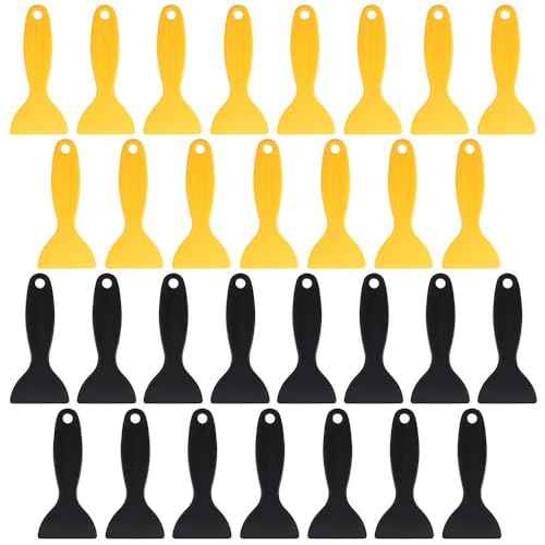 30 PCS Plastic Spatula Plastic Scraper Resin Scraper for Wall Air Bubble Remover Sticker Installation Spackling Patching Decal Wallpaper
