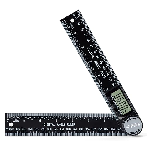 Digital Angle Finder Protractor, 7-Inch/200 mm ABS Ruler - Enhanced ABS
