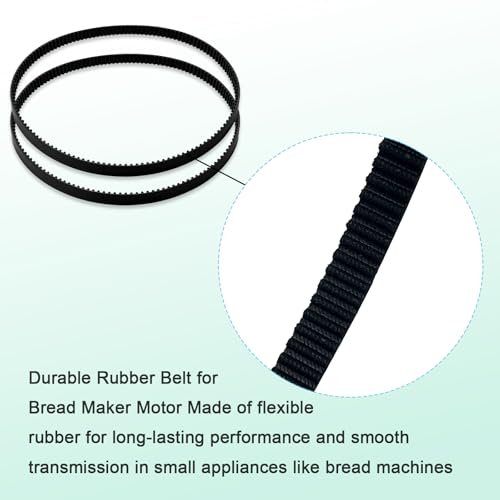 2 Pack Bread Machine Drive Belt for Sunbeam 5891 / Rosewill R-BM-01 (179 Teeth) GKZKNG