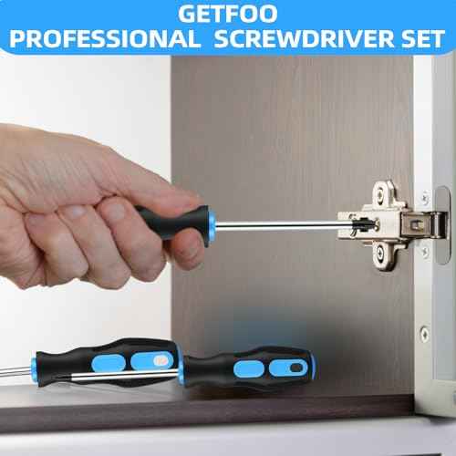 Magnetic Screwdriver Set - 7-Piece Cushion Grip Kit / 4 Phillips & 3 Flat Heads for Auto Repair, Electronics & Furniture Assembly | Holiday Gift for Mechanics & DIYers