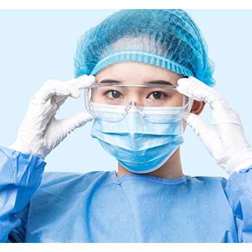 PitLite Safety Goggles Eyeglasses Anti Fog Clear Vent Glasses Lab Work Glasses