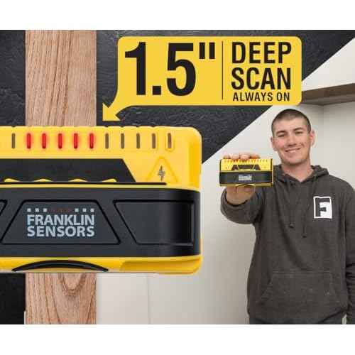 Franklin Sensors ProSensor M150/X990 Stud Finder with Live Wire Detection and 9-Sensors, Wood & Metal Stud Detector/Wall Scanner, Made in The USA