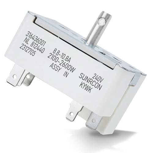 316436001 Surface Burner Control Switch for Frigidaire & Kenmore – Replacement