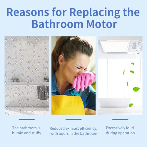 SM550 Universal Bathroom Exhaust Fan Motor 50 CFM 120V 60Hz Reversible