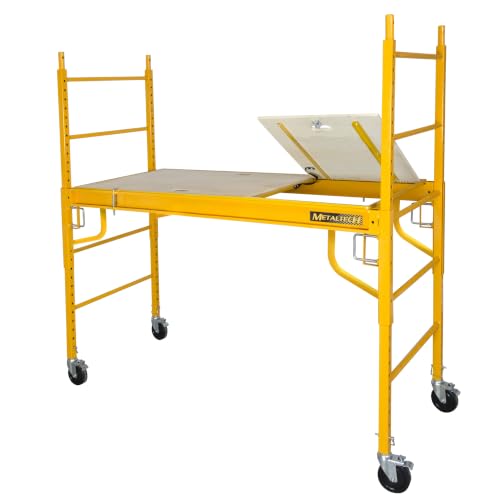 Metaltech Scaffolding Platform with Trap Door - 67in W x 29in D Steel & Plywood