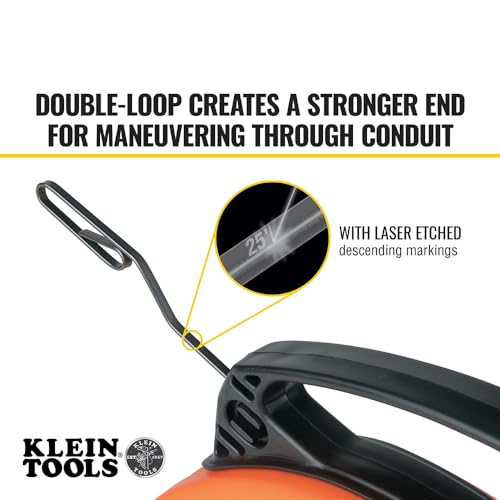 Klein Tools 50-Foot Steel Fish Tape for Electrical Wiring