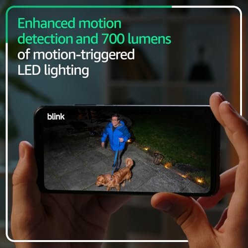 Blink Outdoor 4 Floodlight Security Camera Black - Wireless, 700 Lumens, 2-Year Battery