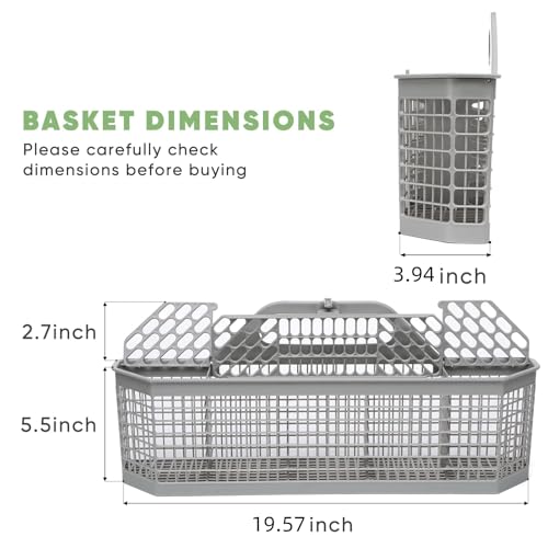 BIHARNT WD28X10128 Universal Dishwasher Silverware Basket - Fits GE/Whirlpool/Maytag