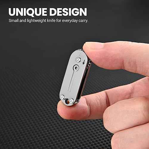 EDC Small Pocket Knife for Men, Cool Mini Folding Knife Box Cutter with Unique Design, Little Tiny Knife for Every Day Carry, Small Gift for Women Men