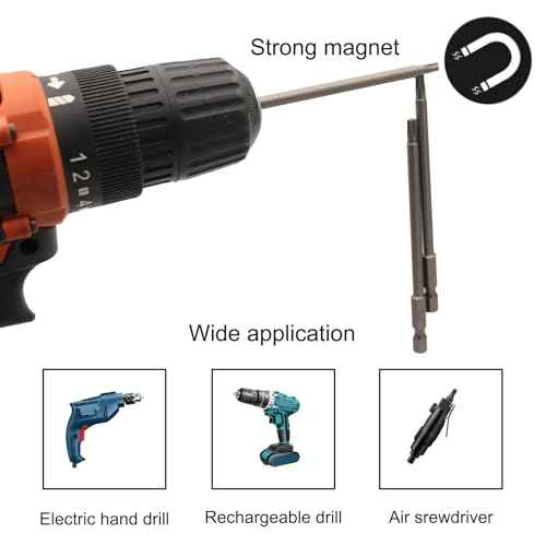 T25 Security Torx Bits Tamper Proof Star Screwdriver Bit Set 4 Inch Long, S2 Steel Magnetic Impact Driver Torque Drill Bits Torx Head 1/4 Inch Hex Shank for Automotive, Electronics, DIY Repairs