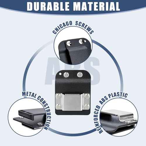 Drill Holder Belt Clip for Tool, Tape Measure Holder for Belt, Quick Grab or Hang Eletric Drill Clip on Belt, Fits Up to 2" Tool (Industrial Design)