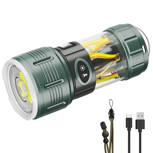 Rechargeble Flashlights High Lumens, 10 Modes 2000 Lumens Super Bright Handheld LED Flashlight, 4500mAh Waterproof Powerful Camping Flashlight for Emergency, Hiking