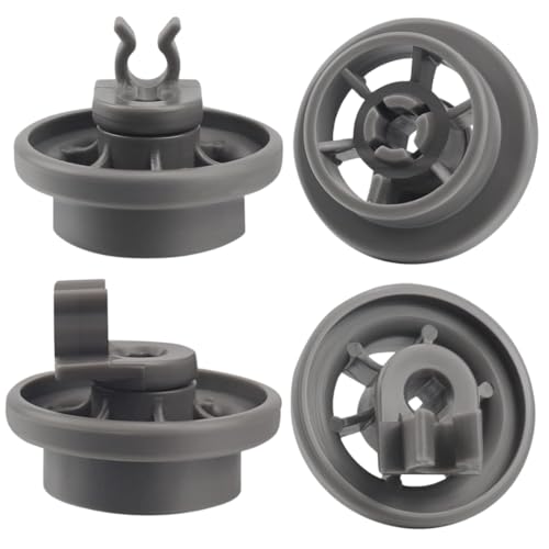 Telehybrid 4 Pack LG Dishwasher Lower Rack Wheels Replacements 4581DD3003B/4581DD9002B
