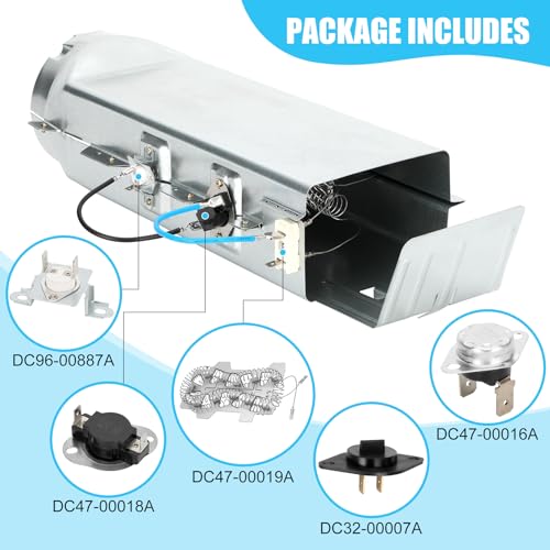 Aremae DC97-14486A Dryer Heating Element Upgrade Kit DC96-00887A + DC32-00007A