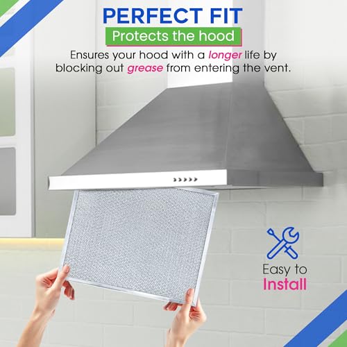 Bagean 4-Pack Stove Vent Filter 11.8x14.3 in Fits Nutone Broan Range Hood