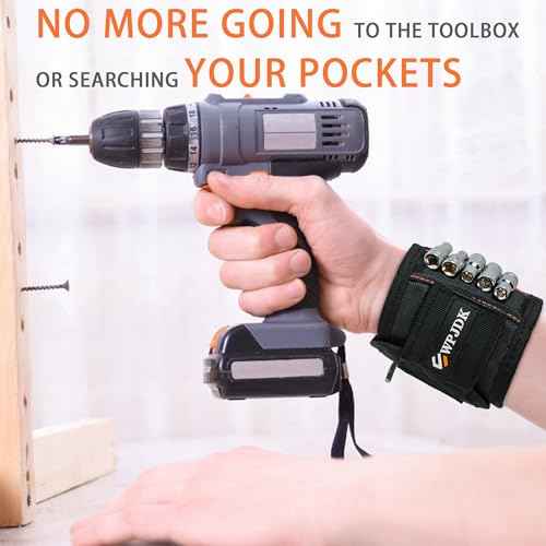 Magnetic Wristband for Holding Screws, Drilling Bits, Nails, Stocking Stuffers Gifts for Men Father's Day Gift Christmas Gifts for Dad Birthday Gifts for Men Dad Gadget Gifts for Husband