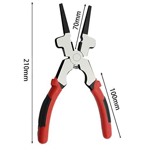 8" MIG Welding Pliers with Insulated Handle - Multifunction Carbon Steel Pliers for Welding and Wire Cutting