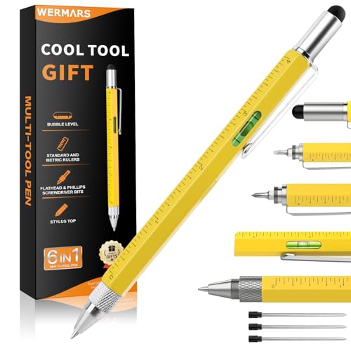 Gifts for Men,Stocking Stuffers for Men Gifts,6 in 1 Multitool Pen, Christmas Gadgets Gifts for Dad from Kids, Birthday Gift for Him,Gifts for Adults Husband, Boyfriend, Grandpa