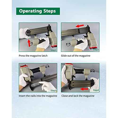 meite 18 Gauge Brad Nails, 1-1/4-Inch 18GA Brad Nails, Galvanized Nail Gun Nails for Pneumatic, Electric Brad Nailer Gun (5,000 Counts)